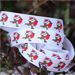 Deck the Halls Ribbon - Robin